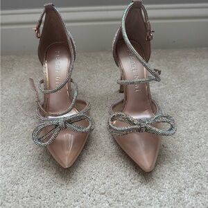 Rene Caovilla Women's Pink Embellished Heels